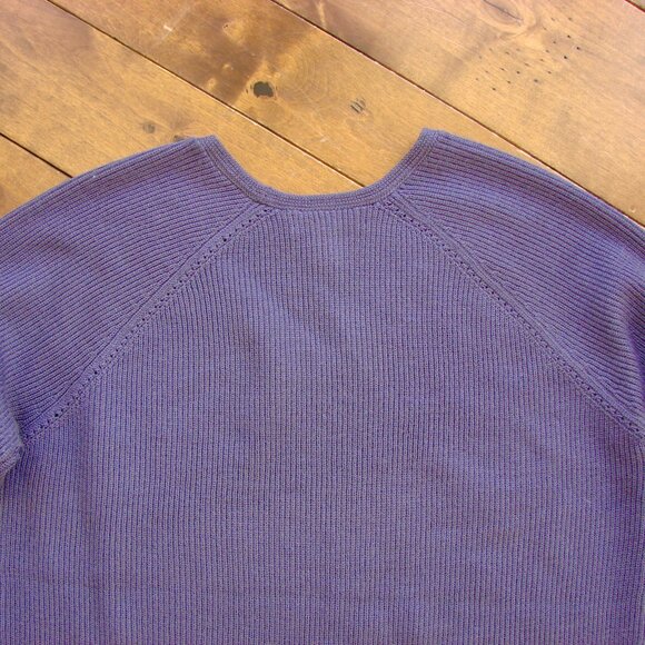 Athleta Purple Hanover V-neck Sweater Tunic Ribbed Merino Wool Blend Size Small - Picture 11 of 12